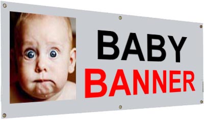banner for an infant or baby