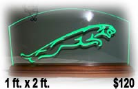 edge lit automotive signs