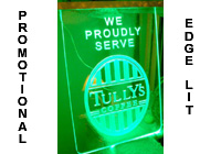 promotional edge lit signs