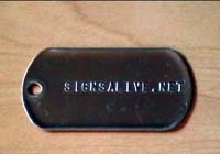 embossed stainless steel tags