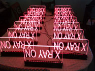 Edge lit signs in production numbers