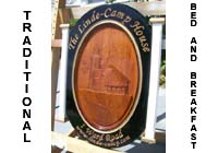 traditional bed and breakfast signs