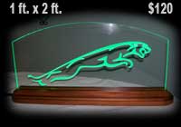 edge lit automotive signs